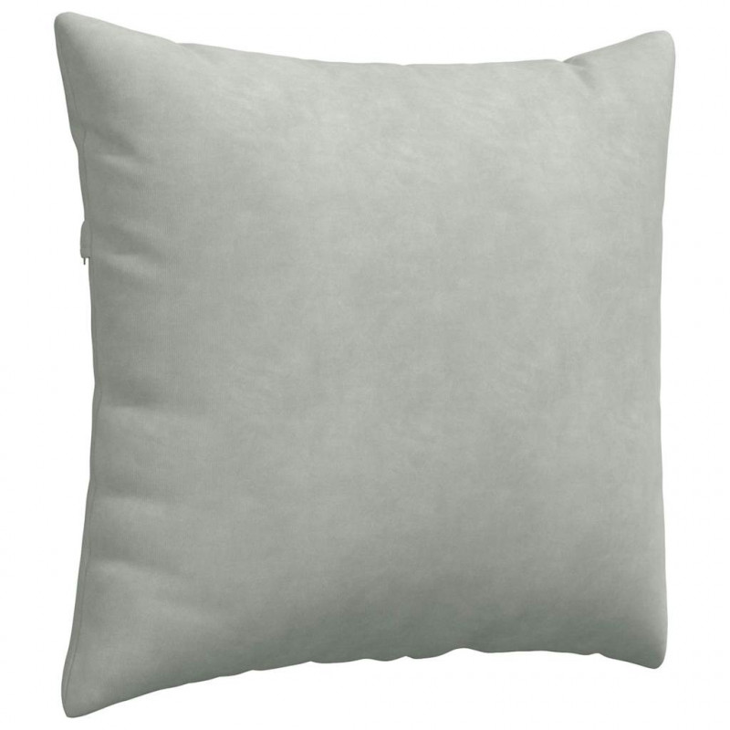 Poduszki na sofę 2 pcs Jasnoszary 50 x 50 cm Tkanina sztruksowa