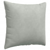 Poduszki na sofę 2 pcs Jasnoszary 50 x 50 cm Tkanina sztruksowa