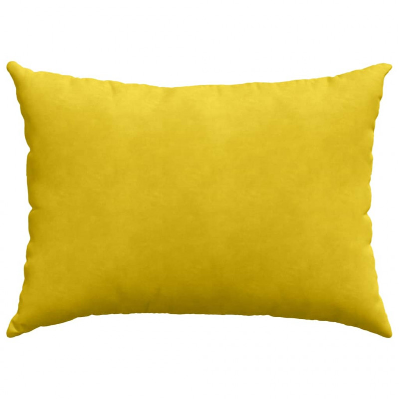 Poduszki na sofę 2 pcs Żółty 70 x 50 cm Tkanina sztruksowa