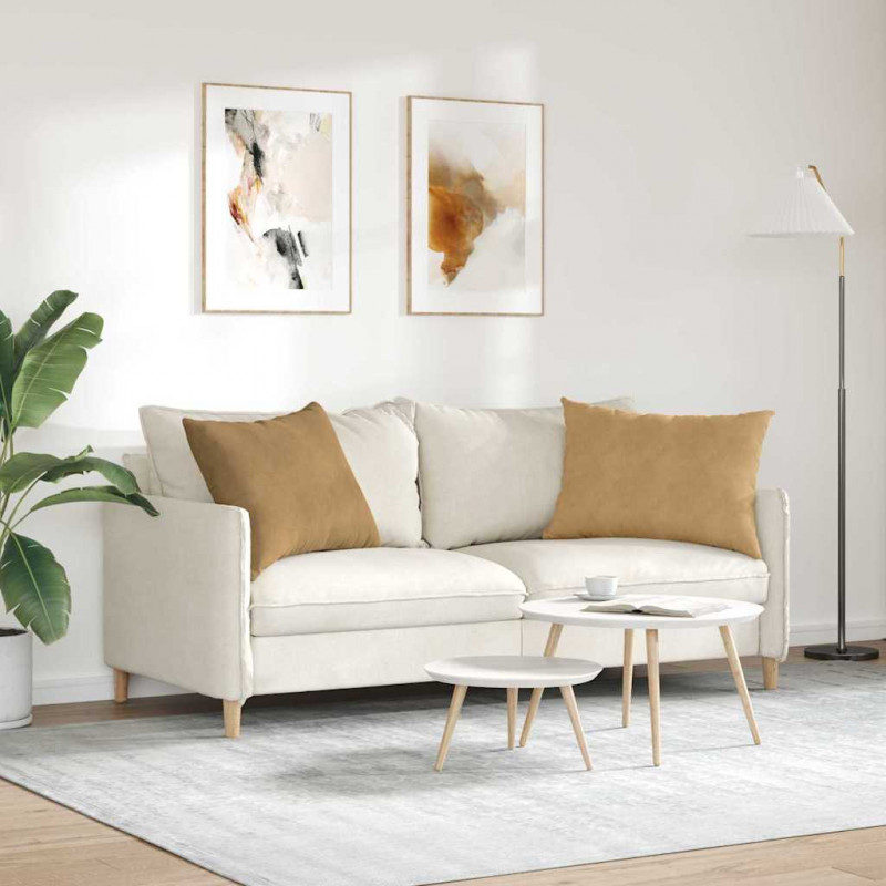 Poduszki na sofę 2 pcs Brązowy 70 x 50 cm Tkanina sztruksowa