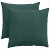 Poduszki na sofę 2 pcs Ciemna zieleń 50 x 50 cm