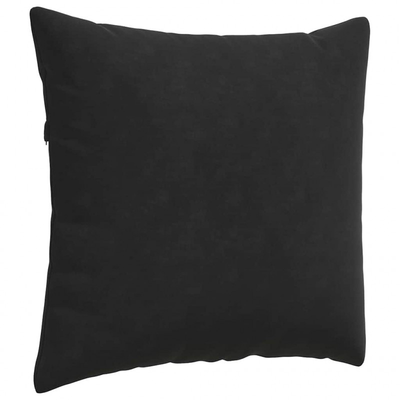 Poduszki na sofę 2 pcs Czarny 50 x 50 cm Tkanina sztruksowa