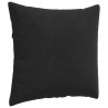 Poduszki na sofę 2 pcs Czarny 50 x 50 cm Tkanina sztruksowa