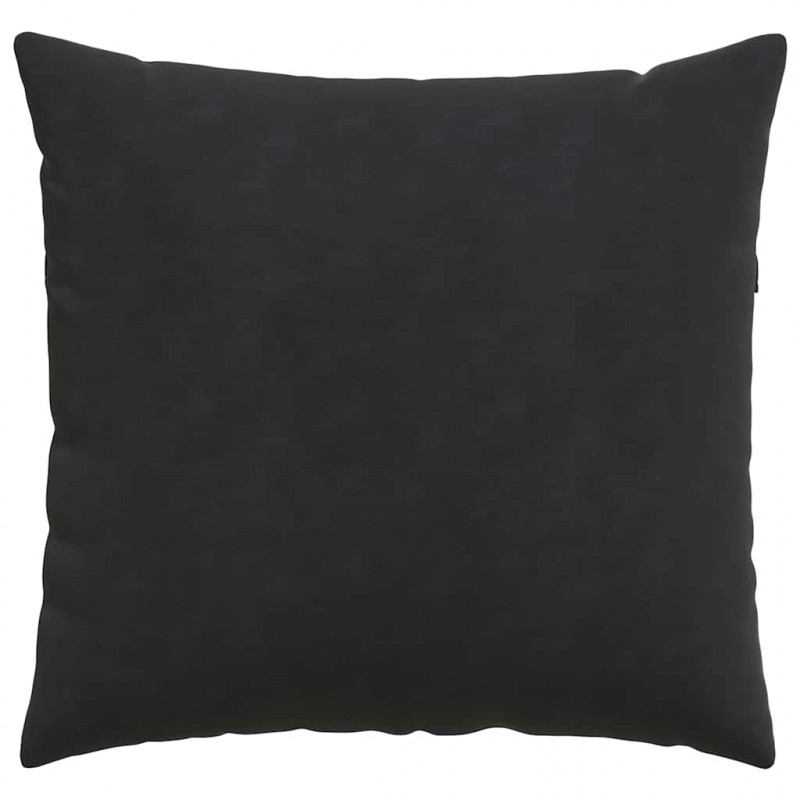 Poduszki na sofę 2 pcs Czarny 50 x 50 cm Tkanina sztruksowa