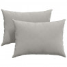 Poduszki na sofę 2 pcs Jasnoszary 70 x 50 cm tkanina
