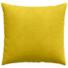 Poduszki na sofę 2 pcs Żółty 50 x 50 cm Tkanina sztruksowa