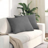 Poduszki na sofę 2 pcs Ciemnoszary 70 x 50 cm tkanina