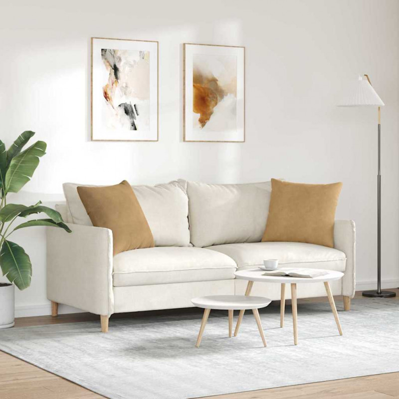 Poduszki na sofę 2 pcs Brązowy 50 x 50 cm Tkanina sztruksowa
