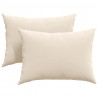 Poduszki na sofę 2 pcs Beżowy 70 x 50 cm tkanina