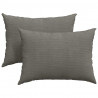 Poduszki na sofę 2 pcs Jasnoszary 70 x 50 cm Tkanina sztruksowa