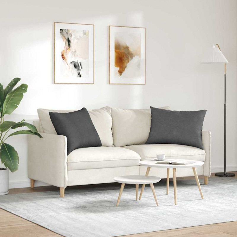 Poduszki na sofę 2 pcs Ciemnoszary 70 x 50 cm