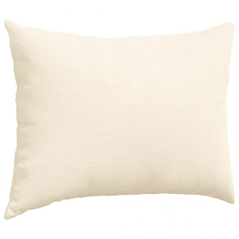 Poduszki na sofę 2 pcs Kremowy 70 x 50 cm Tkanina sztruksowa