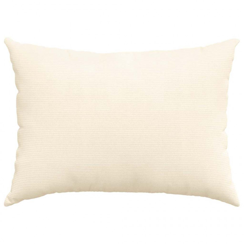 Poduszki na sofę 2 pcs Kremowy 70 x 50 cm Tkanina sztruksowa