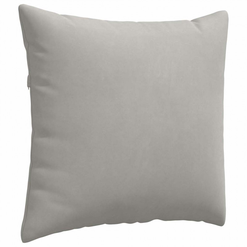 Poduszki na sofę 2 pcs Jasnoszary 50 x 50 cm tkanina