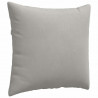 Poduszki na sofę 2 pcs Jasnoszary 50 x 50 cm tkanina