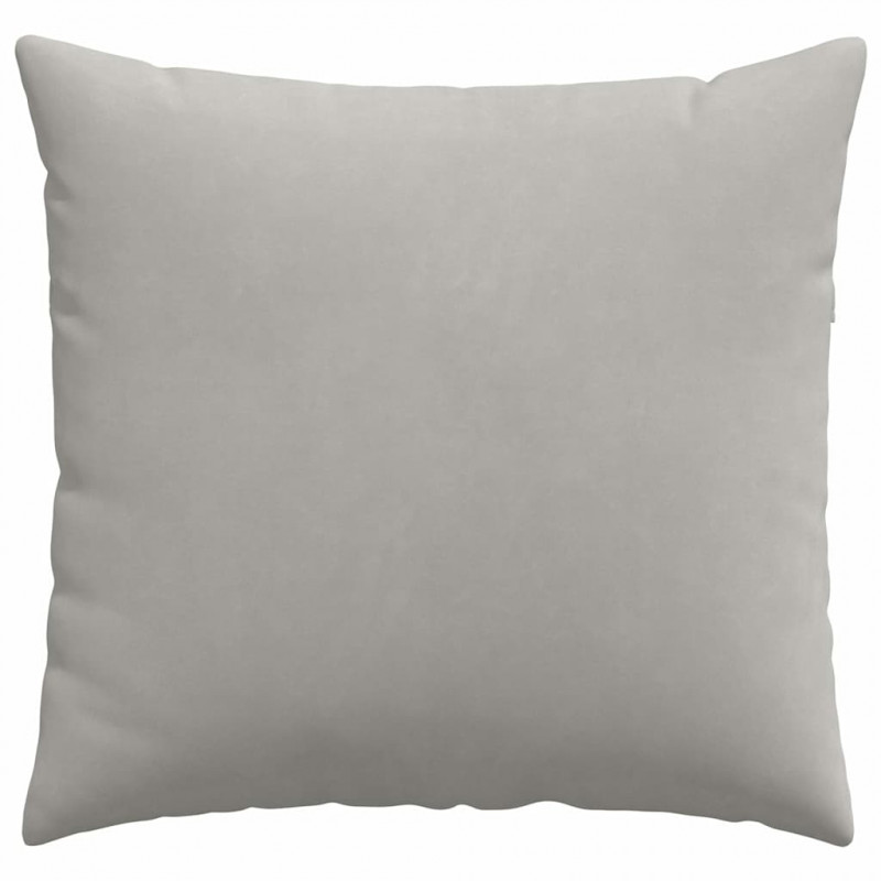 Poduszki na sofę 2 pcs Jasnoszary 50 x 50 cm tkanina
