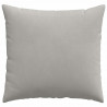 Poduszki na sofę 2 pcs Jasnoszary 50 x 50 cm tkanina