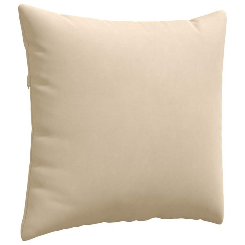 Poduszki na sofę 2 pcs Kremowy 50 x 50 cm tkanina