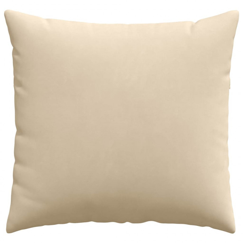 Poduszki na sofę 2 pcs Kremowy 50 x 50 cm tkanina