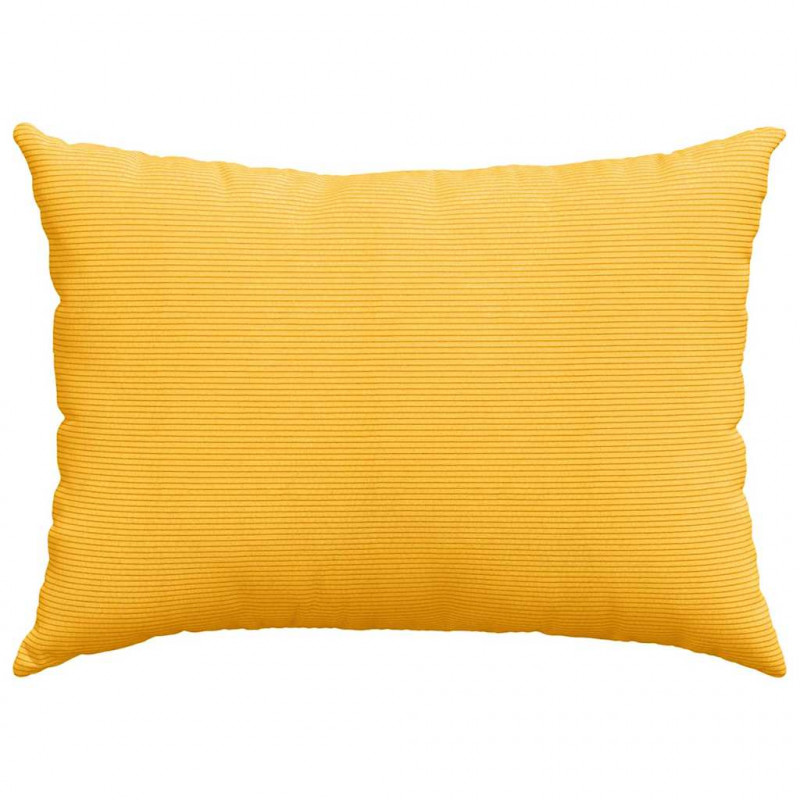 Poduszki na sofę 2 pcs Jasnożółty 70 x 50 cm Tkanina sztruksowa