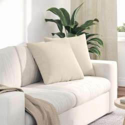 Poduszki na sofę 2 pcs Beżowy 50 x 50 cm tkanina