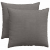 Poduszki na sofę 2 pcs Jasnoszary 50 x 50 cm Tkanina sztruksowa