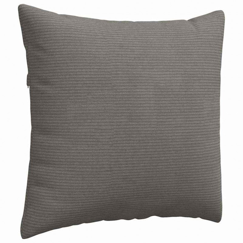 Poduszki na sofę 2 pcs Jasnoszary 50 x 50 cm Tkanina sztruksowa