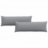 Poduszki na sofę 2 pcs Jasnoszary 120 x 40 cm tkanina