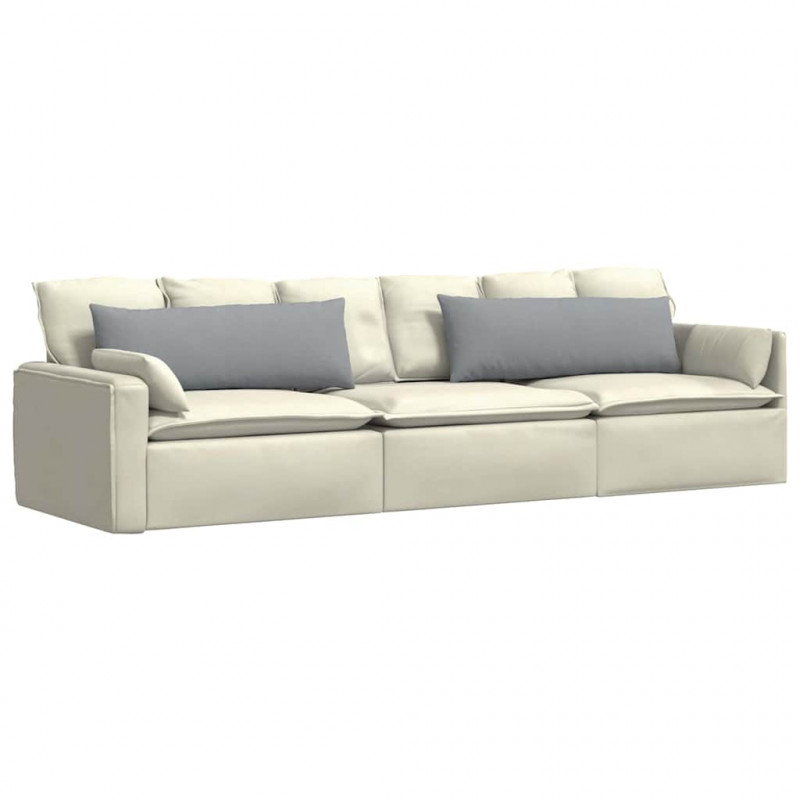 Poduszki na sofę 2 pcs Jasnoszary 120 x 40 cm tkanina
