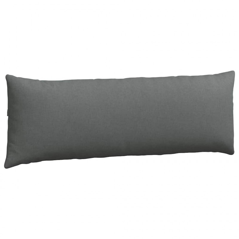 Poduszki na sofę 2 pcs Ciemnoszary 120 x 40 cm tkanina