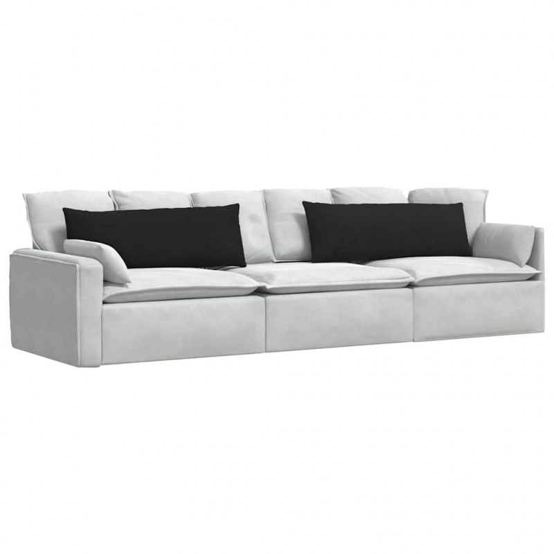 Poduszki na sofę 2 pcs Czarny 120 x 40 cm tkanina
