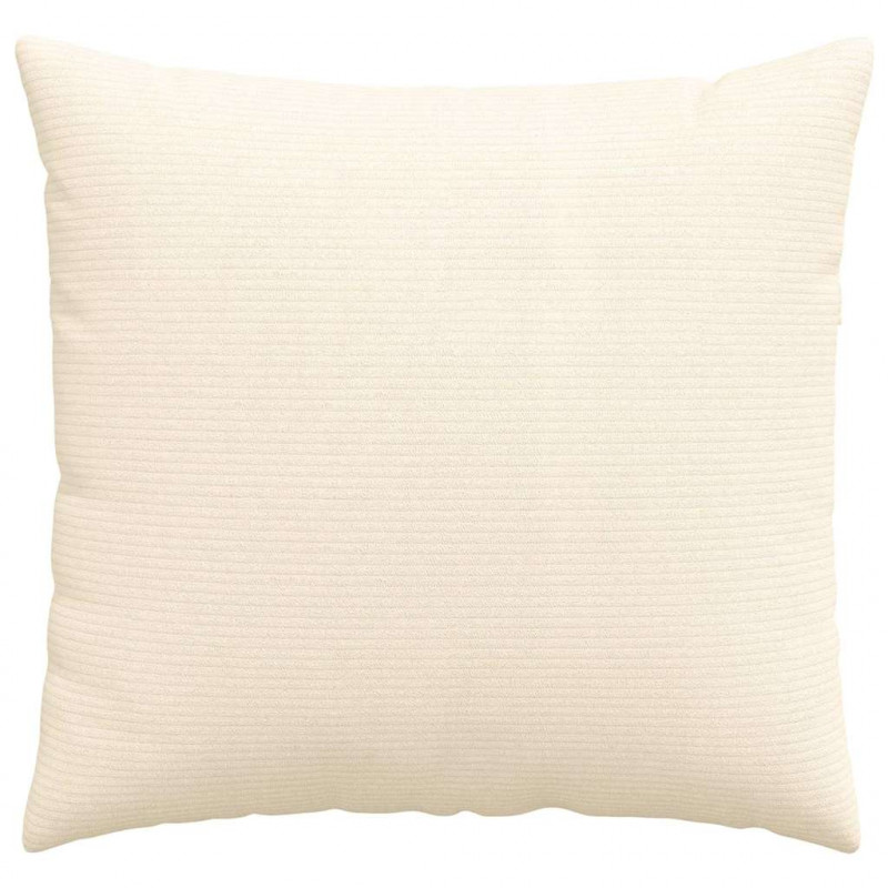 Poduszki na sofę 2 pcs Kremowy 50 x 50 cm Tkanina sztruksowa