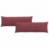 Poduszki na sofę 2 pcs Czerwone wino 120 x 40 cm tkanina
