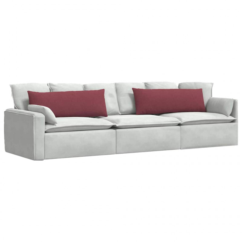 Poduszki na sofę 2 pcs Czerwone wino 120 x 40 cm tkanina