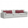 Poduszki na sofę 2 pcs Czerwone wino 120 x 40 cm tkanina
