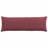 Poduszki na sofę 2 pcs Czerwone wino 120 x 40 cm tkanina