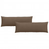 Poduszki na sofę 2 pcs Brązowy 120 x 40 cm tkanina