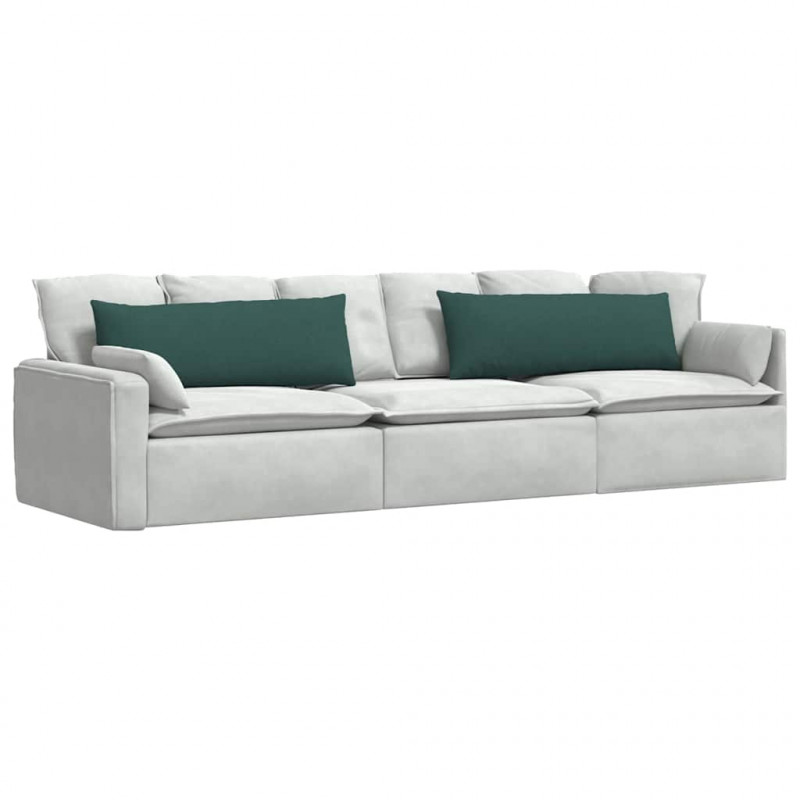 Poduszki na sofę 2 pcs Ciemna zieleń 120 x 40 cm tkanina