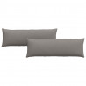 Poduszki na sofę 2 pcs Ciemnoszary 120 x 40 cm tkanina