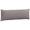 Poduszki na sofę 2 pcs Ciemnoszary 120 x 40 cm tkanina