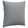 Poduszki na sofę 2 pcs Jasnoszary 60 x 60 cm tkanina