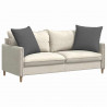 Poduszki na sofę 2 pcs Ciemnoszary 60 x 60 cm tkanina