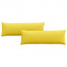 Poduszki na sofę 2 pcs Jasnożółty 120 x 40 cm tkanina