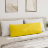 Poduszki na sofę 2 pcs Jasnożółty 120 x 40 cm tkanina