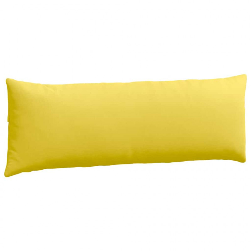 Poduszki na sofę 2 pcs Jasnożółty 120 x 40 cm tkanina