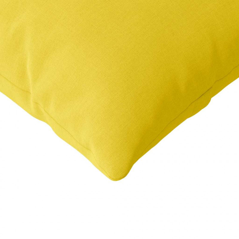 Poduszki na sofę 2 pcs Jasnożółty 120 x 40 cm tkanina