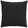 Poduszki na sofę 2 pcs Czarny 60 x 60 cm tkanina