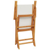 7-cz. zestaw mebli ogrodowych, kremowa tkanina i drewno