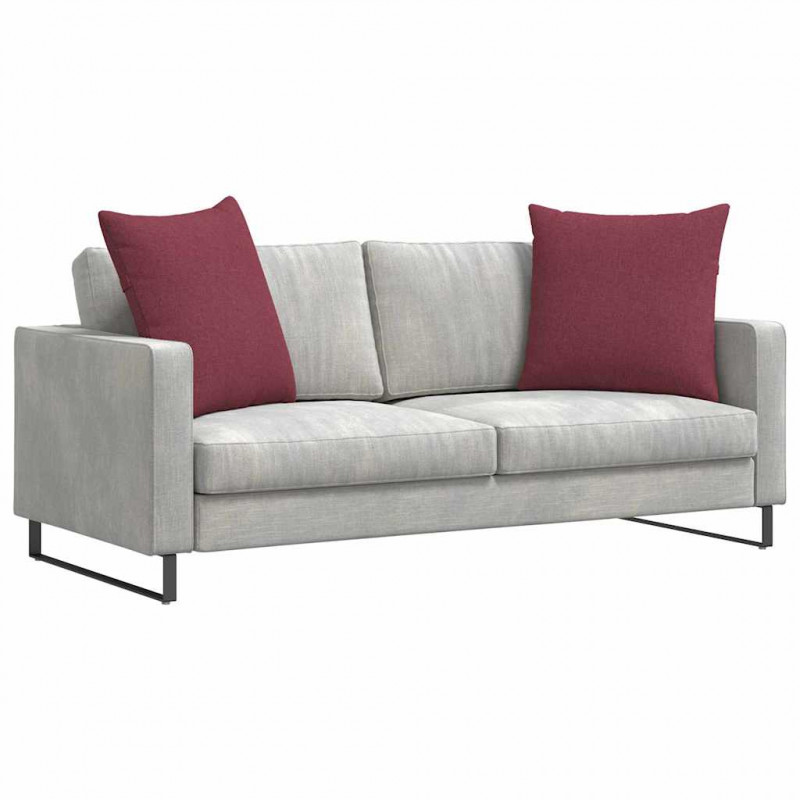 Poduszki na sofę 2 pcs Czerwone wino 60 x 60 cm tkanina