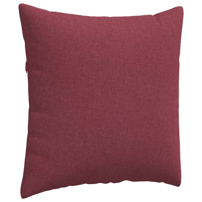 Poduszki na sofę 2 pcs Czerwone wino 60 x 60 cm tkanina